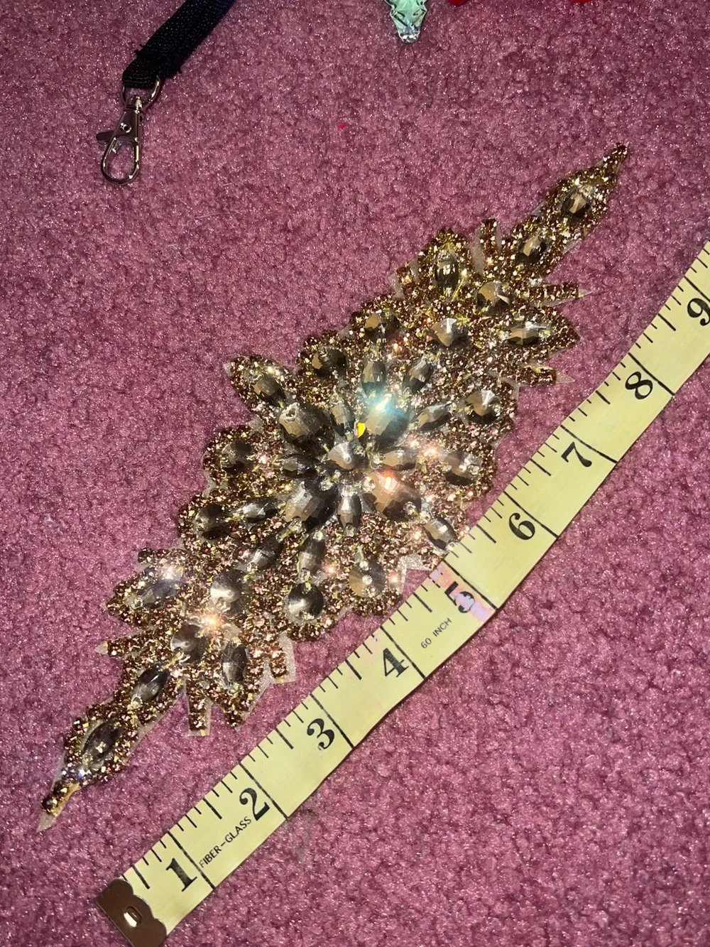 Gold embellishment for sewing